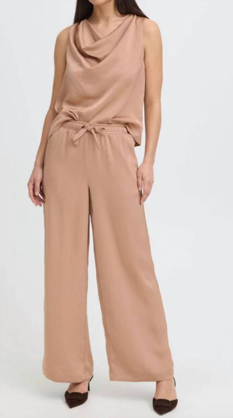 NEW B.YOUNG dacanna lounge pants in stucco